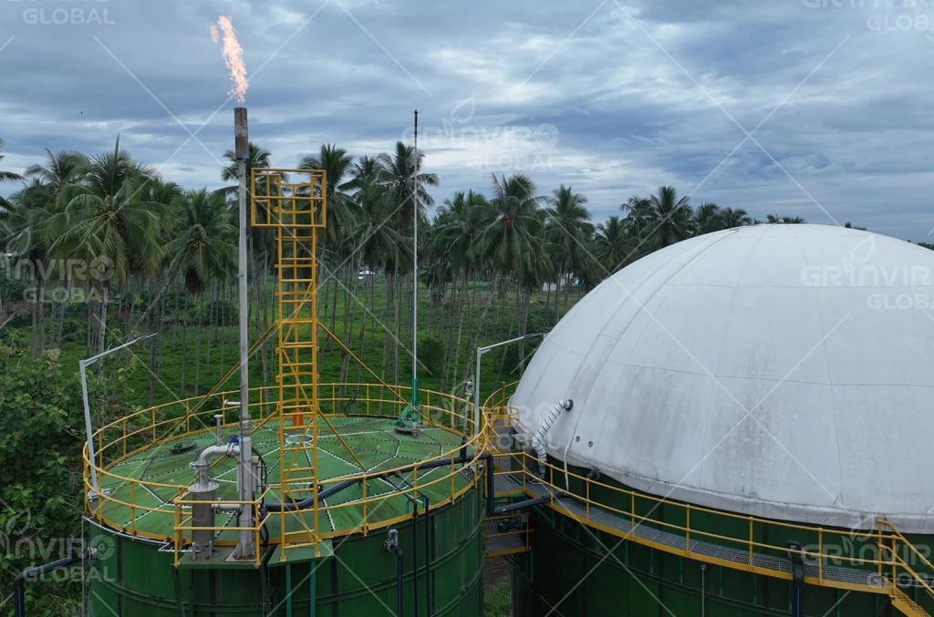 Biogas dari cairan limbah